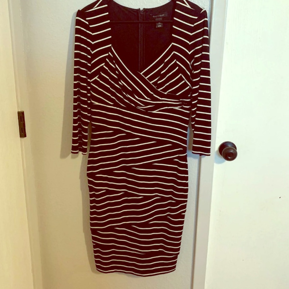 WHBM Striped Bodycon Dress